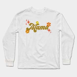 70s style Mama - green Long Sleeve T-Shirt